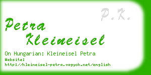 petra kleineisel business card